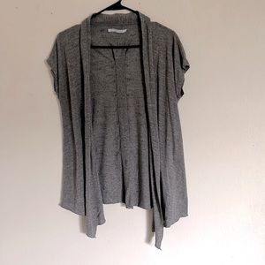 Gray Vest With Buttons on Back. Size L.